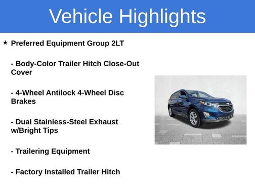 Pacific Blue Metallic 2020 Chevrolet Equinox 2LT