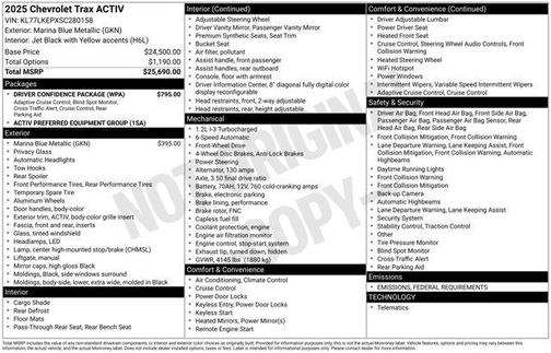 2025 Chevrolet Trax ACTIV