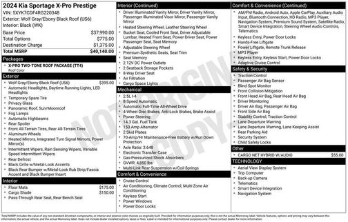 2024 Kia Sportage X-Pro Prestige