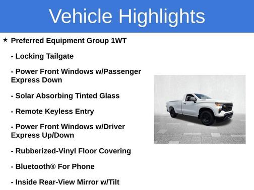 Summit White 2023 Chevrolet Silverado 1500 WT