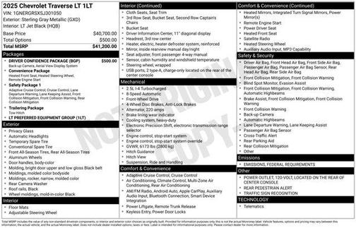 2025 Chevrolet Traverse LT