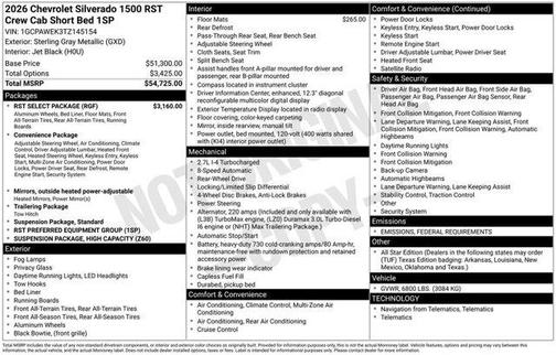 2026 Chevrolet Silverado 1500 RST
