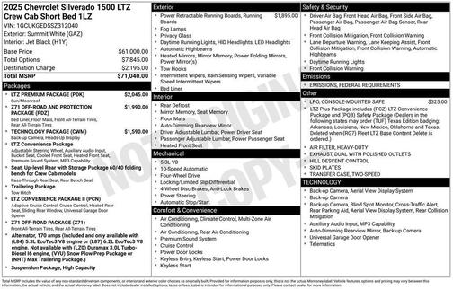 2025 Chevrolet Silverado 1500 LTZ