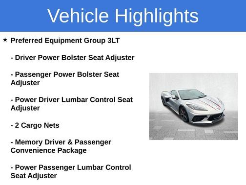 2023 Chevrolet Corvette Stingray w/3LT