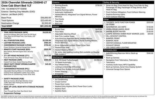 2026 Chevrolet Silverado 2500 LT