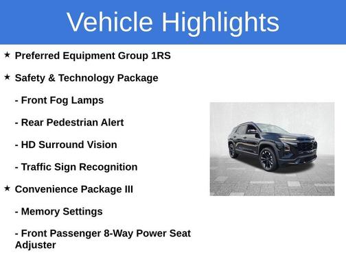 Mosaic Black Metallic 2025 Chevrolet Equinox RS