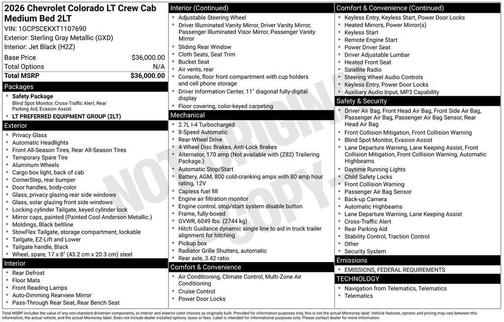 2026 Chevrolet Colorado LT