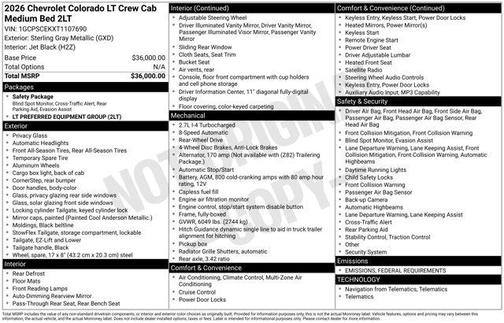 2026 Chevrolet Colorado LT