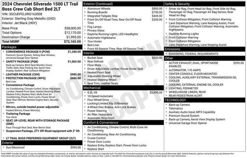 2024 Chevrolet Silverado 1500 LT Trail Boss
