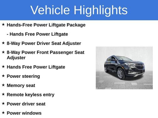Ebony Twilight Metallic 2023 Buick Encore GX Essence