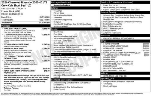 2026 Chevrolet Silverado 2500 LTZ