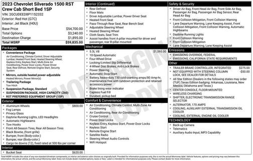2023 Chevrolet Silverado 1500 RST