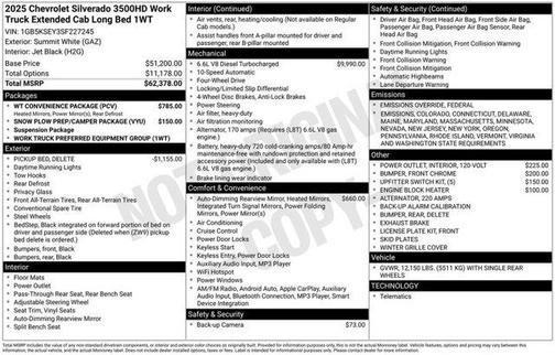 2025 Chevrolet Silverado 3500 WT