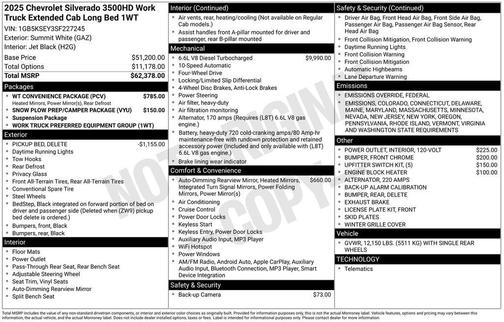 2025 Chevrolet Silverado 3500 WT