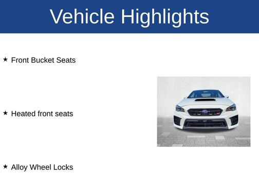 2020 Subaru WRX STI Limited w/Lip
