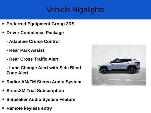 2026 Chevrolet Trax 2RS