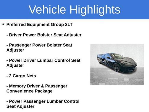 2025 Chevrolet Corvette Stingray w/2LT