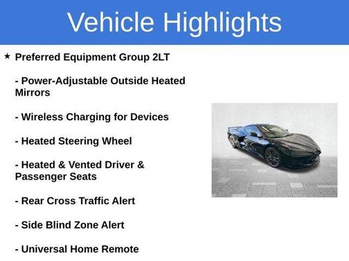 2025 Chevrolet Corvette Stingray w/2LT