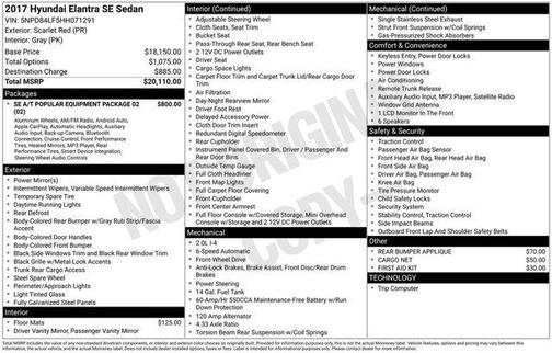 2017 Hyundai ELANTRA SE