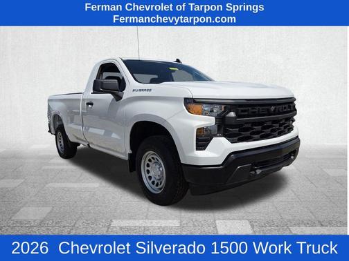 Summit White 2026 Chevrolet Silverado 1500 WT
