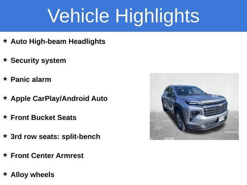 Sterling Gray Metallic 2025 Chevrolet Traverse LT