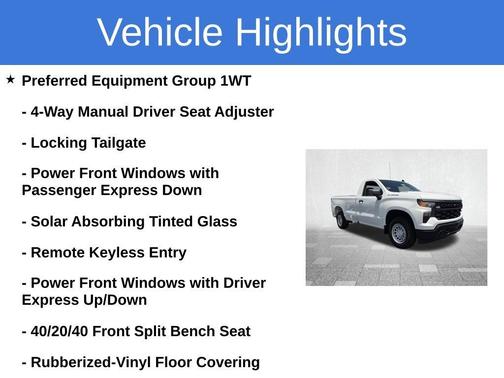 Summit White 2026 Chevrolet Silverado 1500 WT