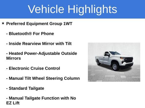 Summit White 2026 Chevrolet Silverado 1500 WT