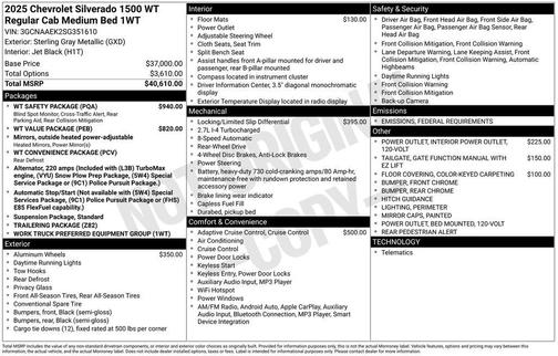 2025 Chevrolet Silverado 1500 WT