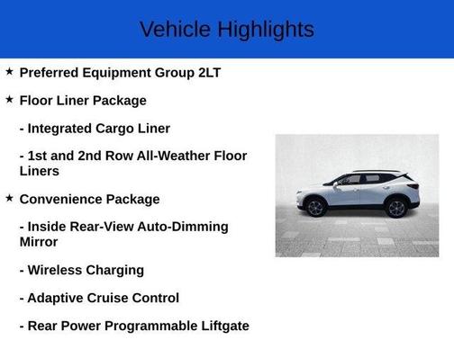 Summit White 2026 Chevrolet Blazer LT