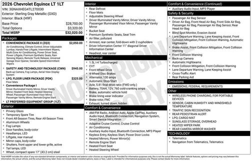 2026 Chevrolet Equinox LT
