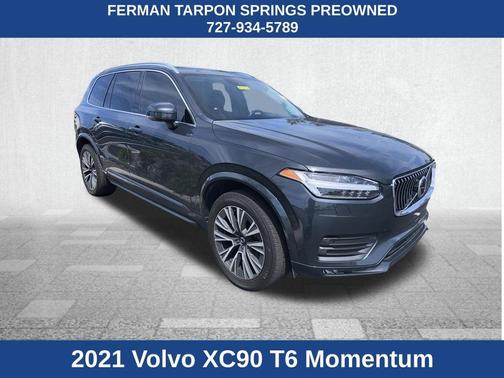 Gray Metallic 2021 Volvo XC90 T6 Momentum 6 Passenger