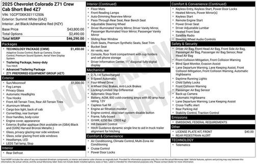 2025 Chevrolet Colorado Z71