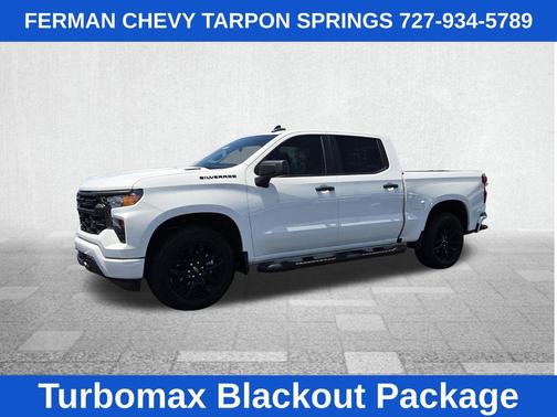 Summit White 2026 Chevrolet Silverado 1500 Custom