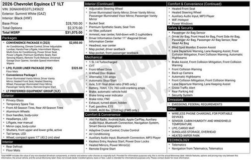 2026 Chevrolet Equinox LT