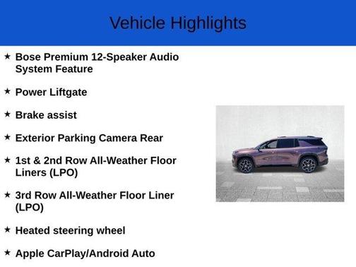 2025 Chevrolet Traverse High Country