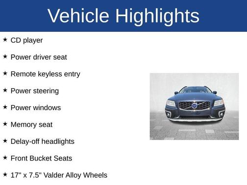 Caspian Blue Metallic 2014 Volvo XC70 3.2