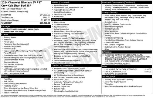 2024 Chevrolet Silverado EV RST