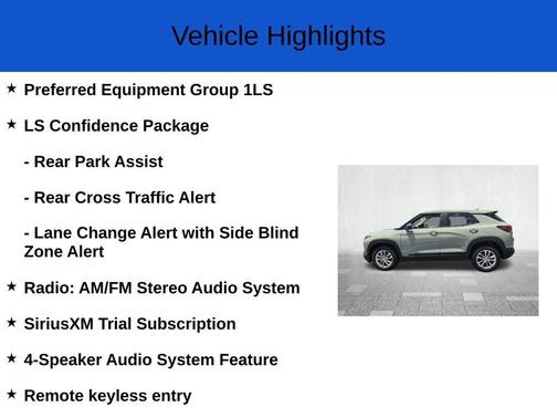 Green 2026 Chevrolet Trailblazer LS
