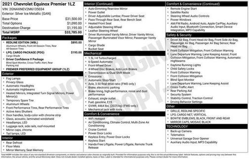 Silver Ice Metallic 2021 Chevrolet Equinox Premier