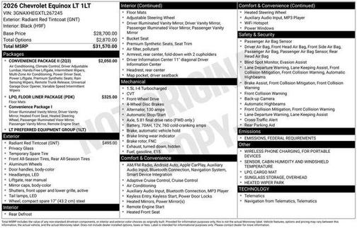 2026 Chevrolet Equinox LT