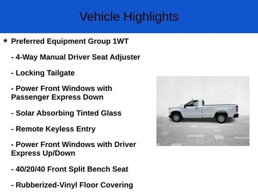 Summit White 2026 Chevrolet Silverado 1500 WT