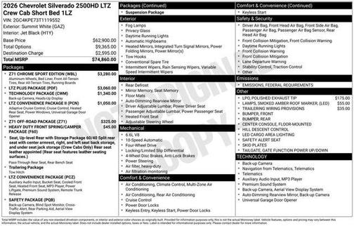 2026 Chevrolet Silverado 2500 LTZ