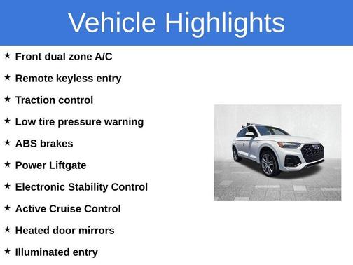 Arkona White 2025 Audi Q5 45 S line quattro Premium
