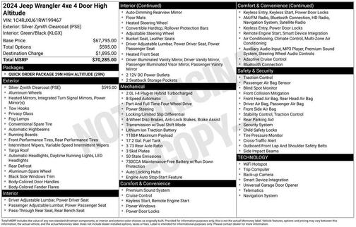 2024 Jeep Wrangler 4xe High Altitude