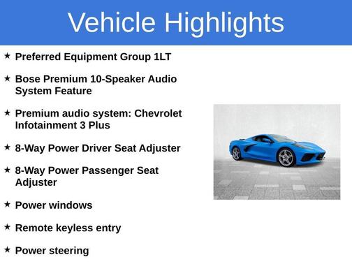 2023 Chevrolet Corvette Stingray w/1LT