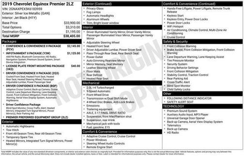 2019 Chevrolet Equinox Premier w/2LZ