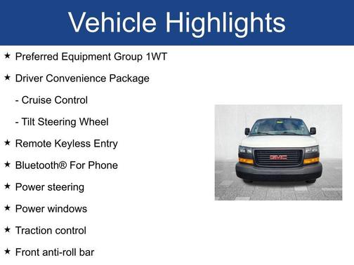 2023 GMC Savana 2500 Work Van