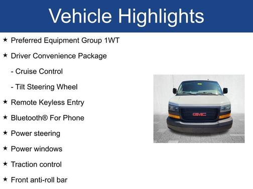 2023 GMC Savana 2500 Work Van