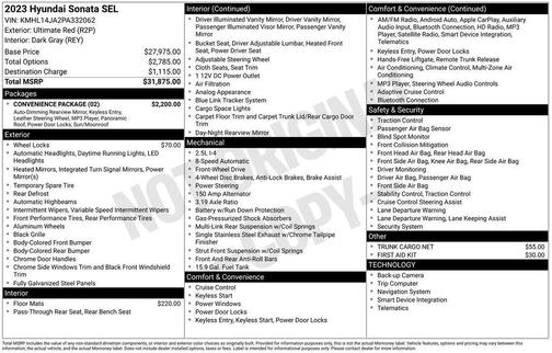 2023 Hyundai SONATA SEL