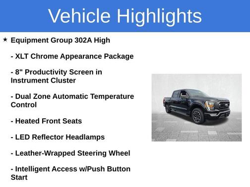 Black Metallic 2021 Ford F-150 XLT